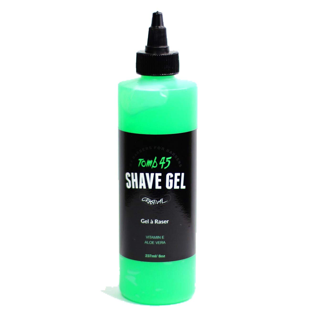 Tomb 45 Shave Gel For Men, Non-Foaming Fresh Scent Clear Shaving Gel With Skin Replenishing Vitamin E And Soothing Aloe Vera, Se