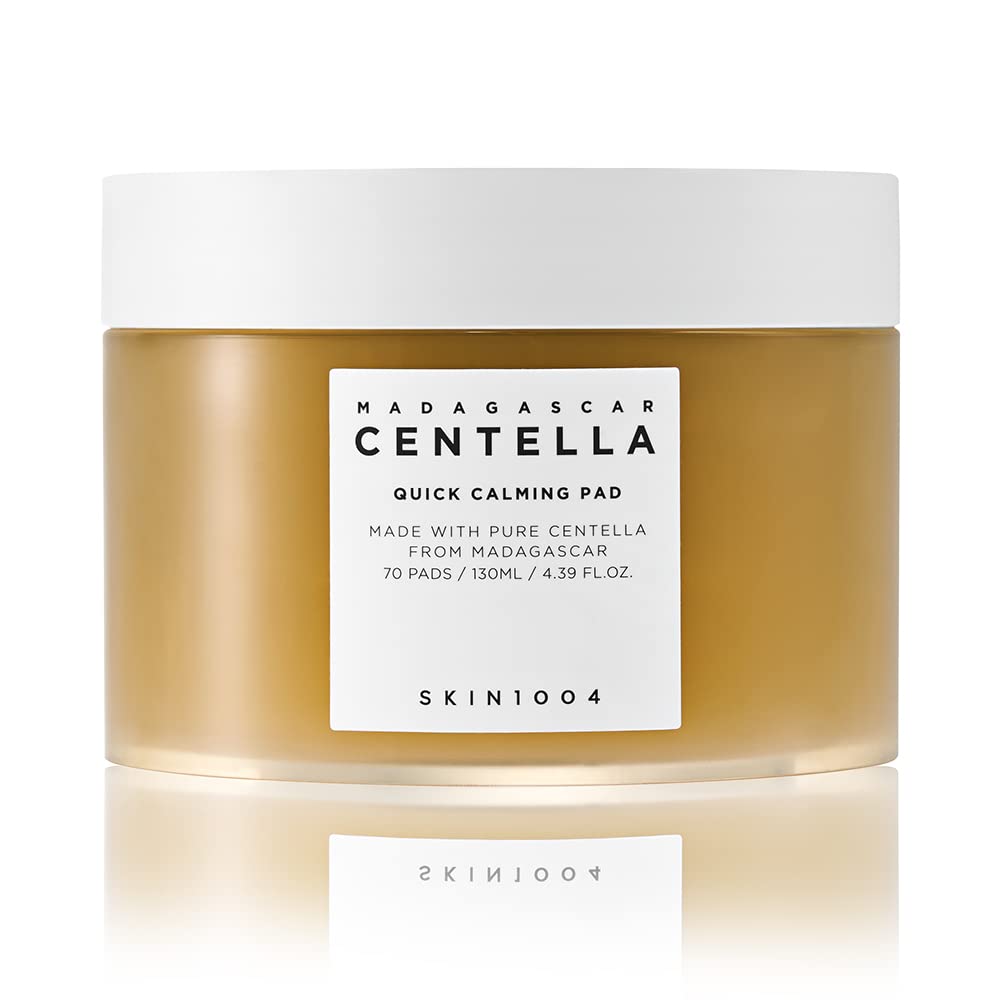 Skin1004 Madagascar Centella Quick Calming Pad 70Ea, 130Ml, Quick Calming Effects Soothing For Sensitive Skin