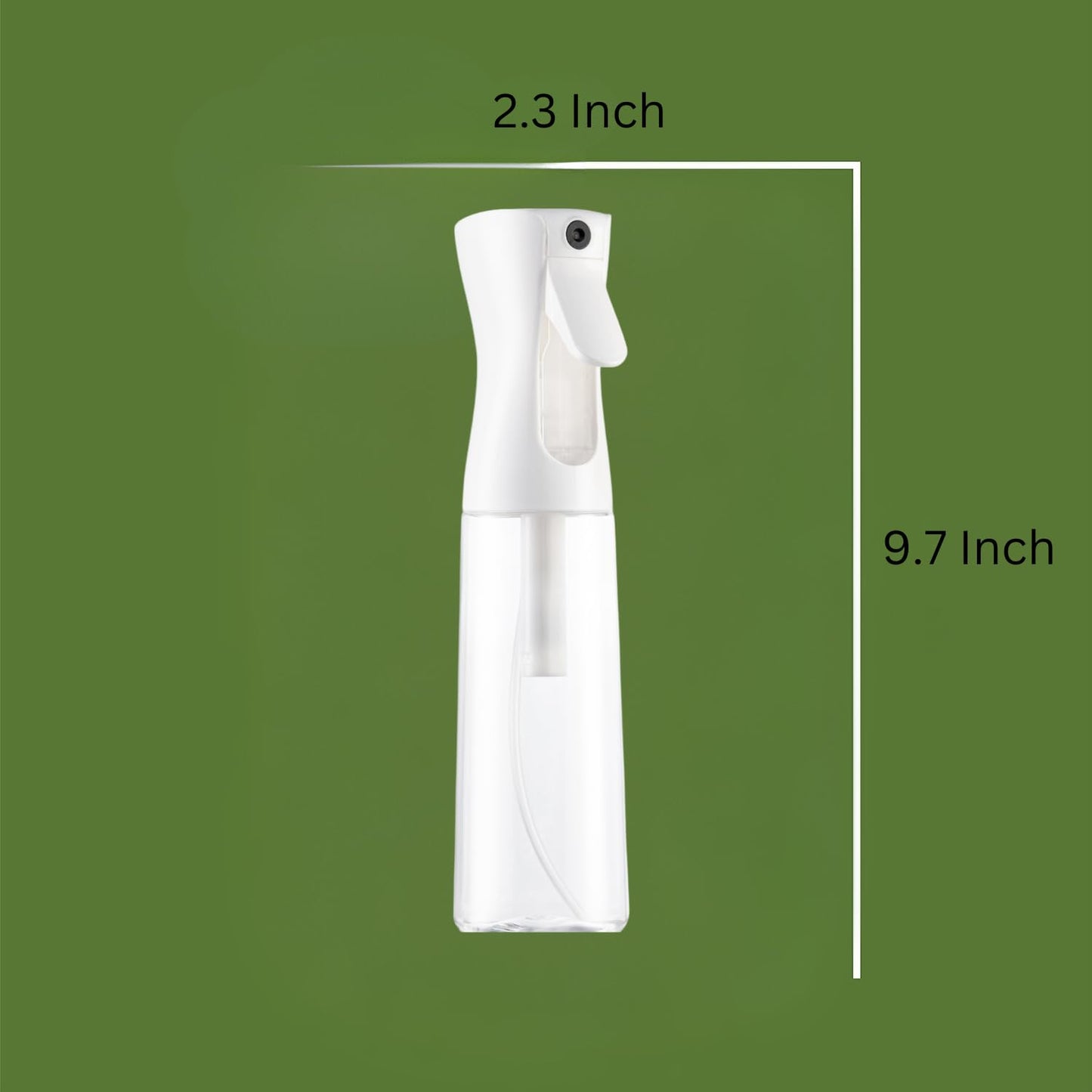 Continuous Mister Spray Bottle | 18.6oz Clear Hair & Plant Care