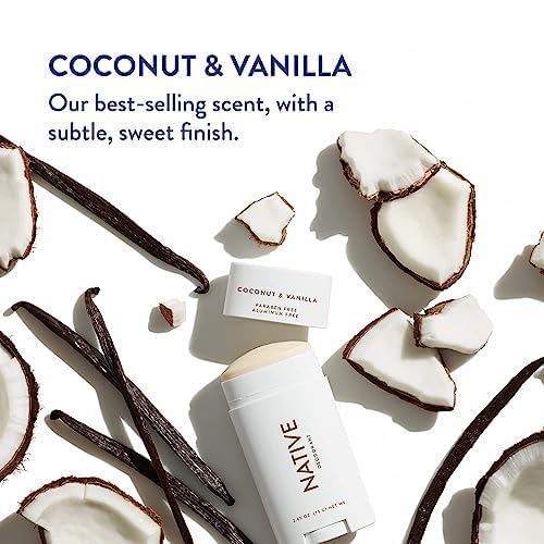 Native Deodorant | 72-Hour Odor Control | Aluminum-Free, Coconut & Vanilla