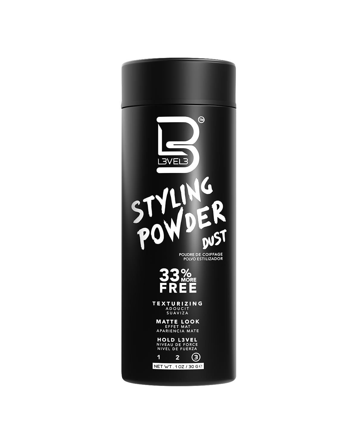 Level 3 Men's Styling Powder | Natural Look | Easy Application, No Grease