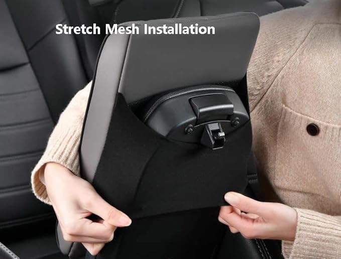 Car Center Console Cover for Lincoln Nautilus 2024-2025,Armrest Box Mat,Car Armrest Box Pad,Center Console Cushion,Leather Car Armrest Box Pad,Scratch Resistant,Comfort Elbow,A-Red