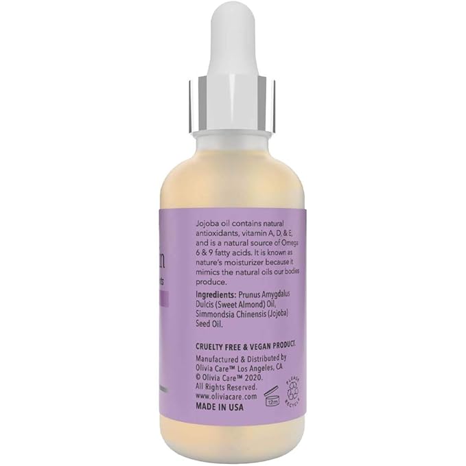 Olivia Care Flawless Essential Facial Oil 100% Natural. Nourishing, Plump, Reviving, Hydrating, Calming & Soothing. Stabilize & Retain Moisture (Jojoba)