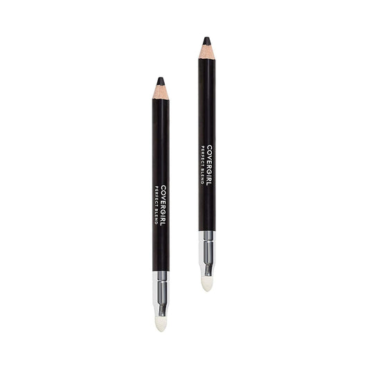 Covergirl Perfect Blend Eyeliner Pencil, Basic Black Color, Eyeliner Pencil With Blending Tip For Precise Or Smudged Look, 2 Cou