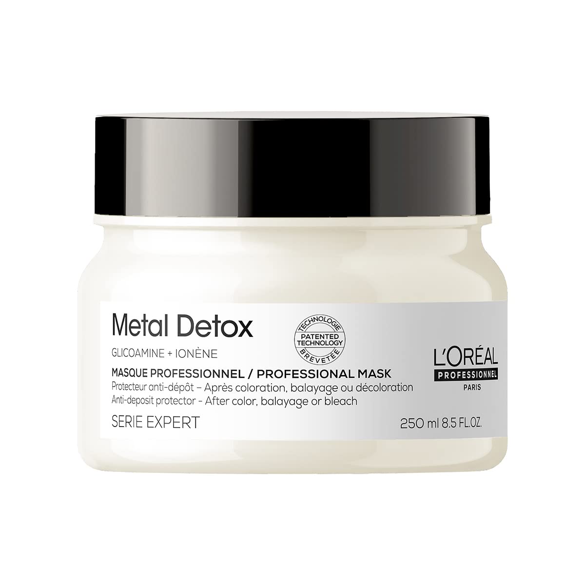 L'Oreal Professionnel Metal Detox Hair Mask | Deep Conditioner & Treatment | Prolongs Hair Color, Prevents Damage & Adds Softnes