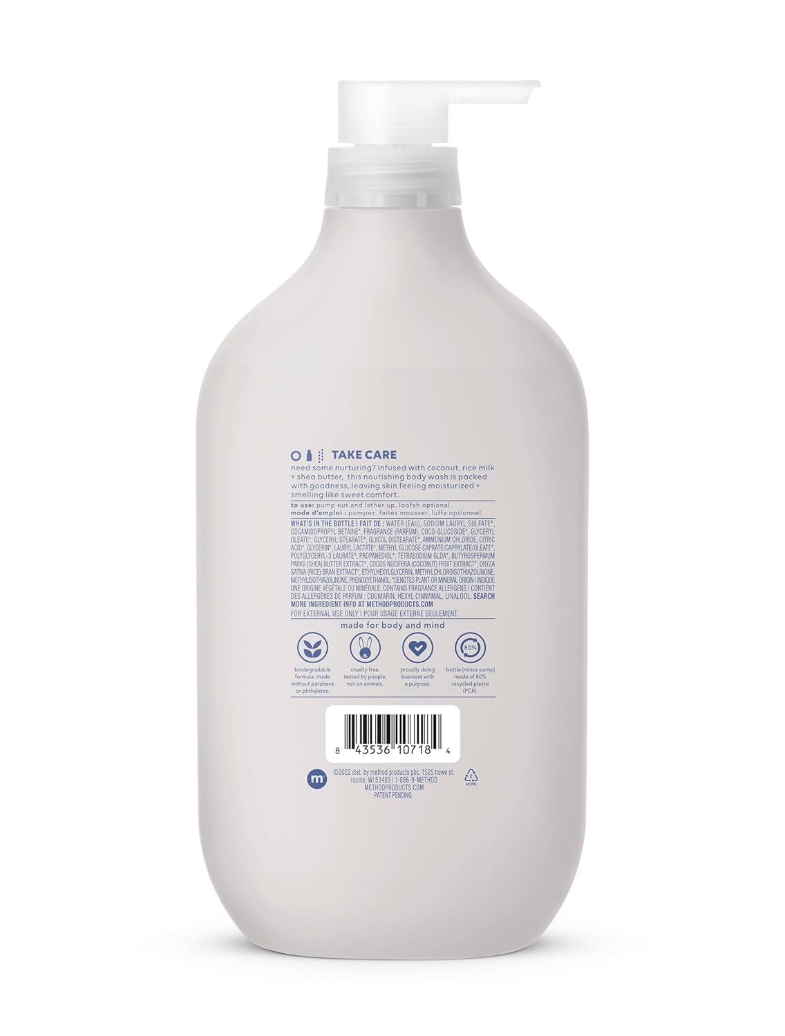 Method Body Wash | Sea + Surf | Biodegradable & Paraben-Free | 28 Oz