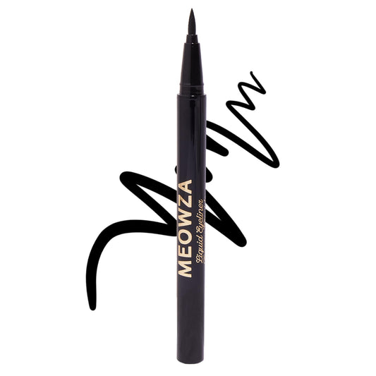 Winky Lux Meowza Liquid Eyeliner - Long-Lasting Black Eyeliner, Eyeliner Liquid Liner Black, 0.16 Oz