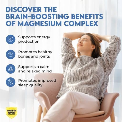 Magnesium Complex -Triple Blend 100% Chelated Mag Supplement-Magtein Magnesium L-Threonate for Memory & Brain Health -Glycinate, Sleep Well-Taurate- Relaxation