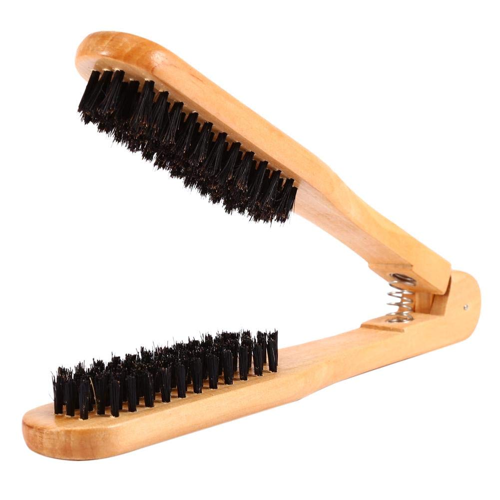 Hair Brush, Asixx Professional Hairdressing Comb Double Brushes Wooden Hair Brush Anti-Static Hair Straightener Tool For Straigh