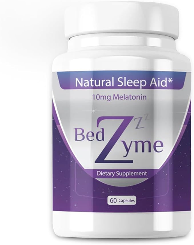 Sleep Aid Supports Natural Sleep & Relaxation – 60 Capsules Sleep Supplement to Help with Calmness & Rest – 10mg Melatonin & REM Enzyme Delivery System (Serving Size: 2 Capsules)