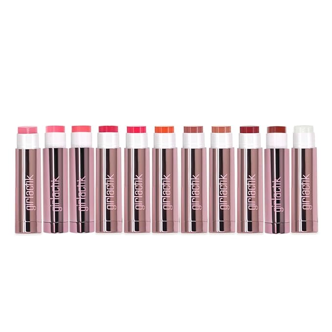 Girlactik Jello Gloss Lip Balm - Original Lip Care with Vitamin E, Aloe Vera, Avocado and Apricot Kernel Oil for Hydrating, Moisturizing Lip Balm with Glossy, Smooth, 4.5 g / 0.15 oz (Be Pink)