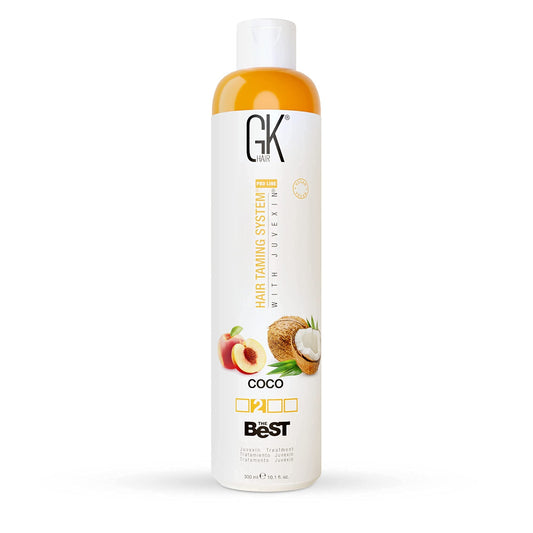 Gk Hair Global Keratin The Best Coco (10.1 Fl Oz/300Ml) Smoothing Keratin Hair Treatment - Professional Brazilian Complex Blowou