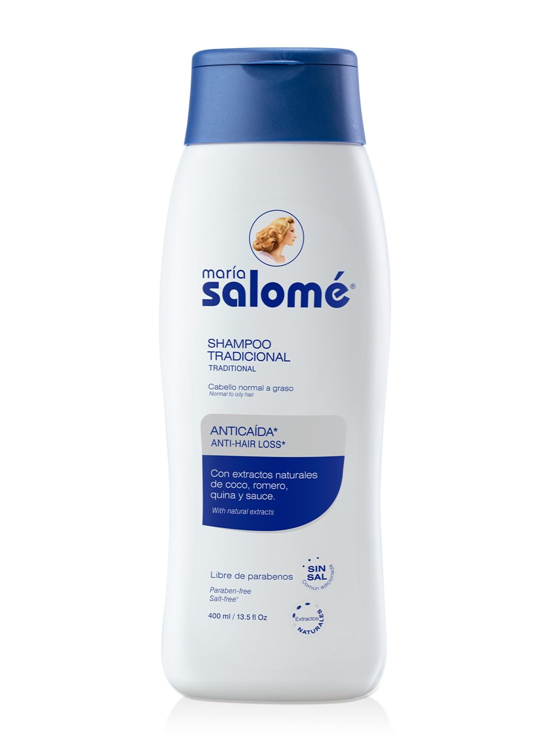 Shampoo Maria Salom   400Ml - Antica  Da Y Estimula El Crecimiento. Sin Sal, Sin Parabenos
