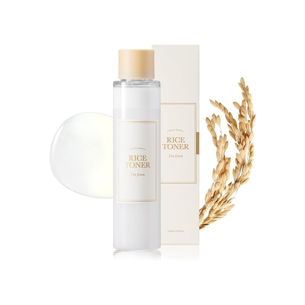 I'M From Rice Toner, Milky Toner For Glowing Skin, 77.78% Korean Rice, Glow Essence With Niacinamide, Hydrating For Dry, Dull, C