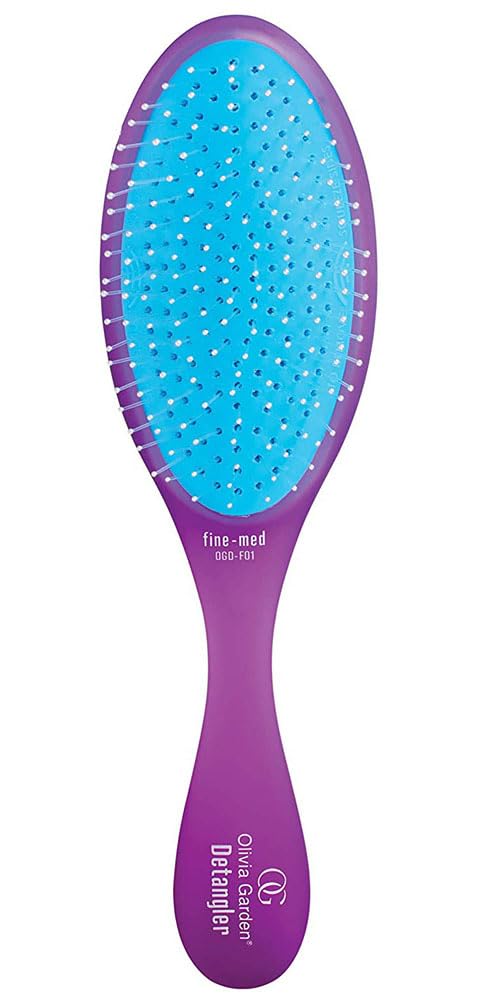 Olivia Garden Og Brush Detangler, Removable Cushion, Scalp Hugging Shape Massages The Scalp, For Wet Or Dry Hair, For Women, Men