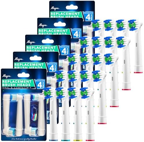 Replacement Toothbrush Heads Compatible with Oral B Electric Toothbrush Replacement Heads Precision Brush Heads Refills for Oralb Braun Pro 1000/7000/9600/500/3000/5000/6000/8000 Sensitive Precision +