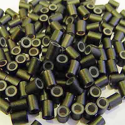 Hair De Ville Silicone Lined Copper Micro Tube Rings Links Beads Linkies For I Tip Stick Glue Feather Hair Extensions (500 Pcs 4