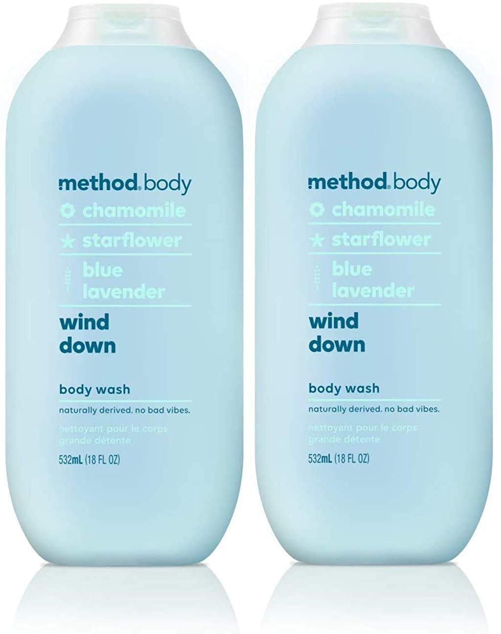 Method Body Wash, Wind Down, 18 Fl Oz (532Ml) - 2-Pack