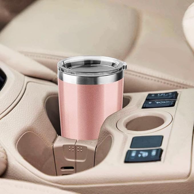 30oz Stainless Steel Travel Mug with Lid, 8 Pack Double Wall Vacuum Insulated Bulk Tumbler, Powder Coated Coffee Cup Suitable for Vehicle Cup Holders(White)
