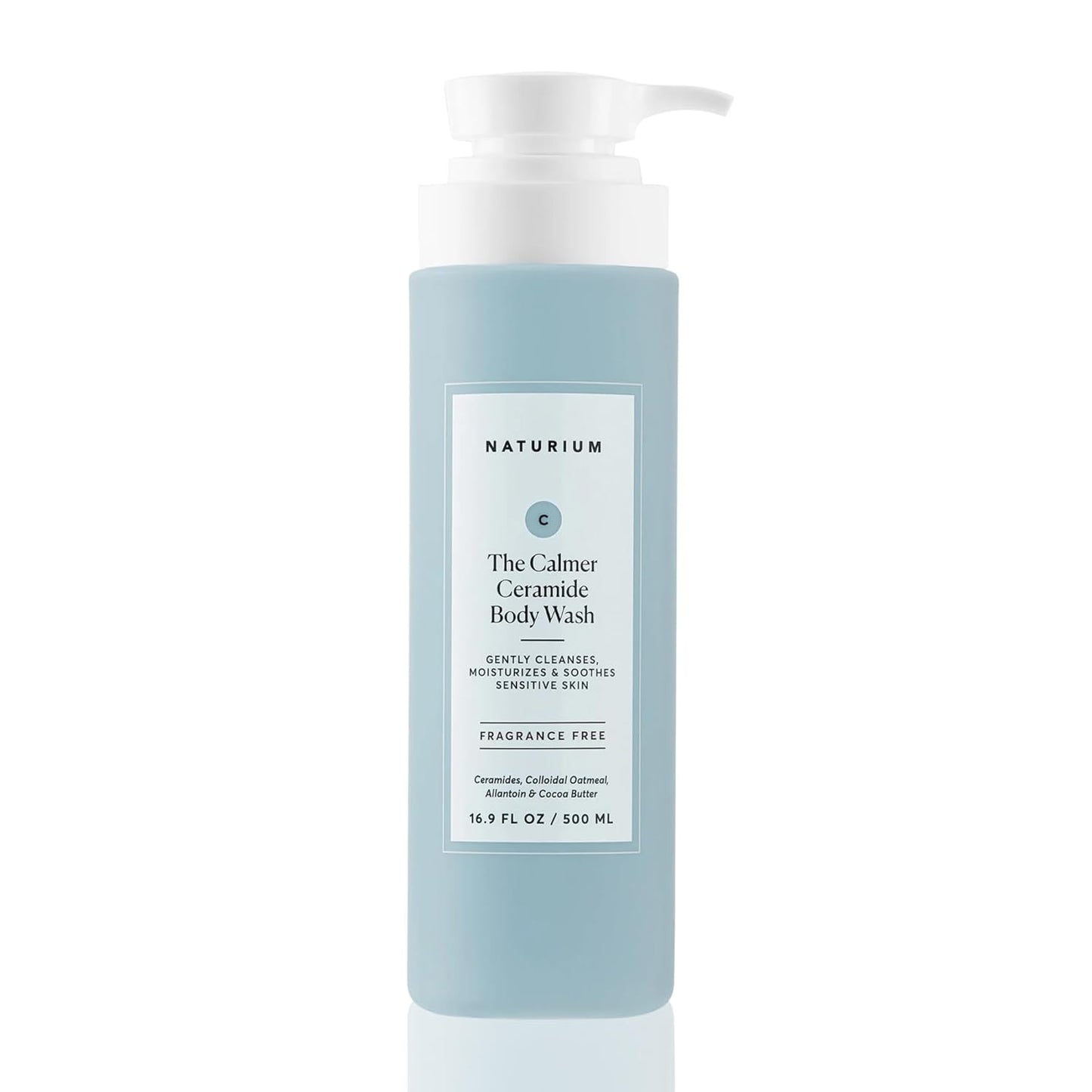 Naturium Calmer Ceramide Body Wash | Fragrance-Free & Moisturizing | 16.9 oz