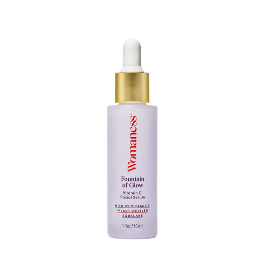Womaness Fountain Of Glow Vitamin C Face Serum - Menopause Support Brightening Serum For Improving Dull & Uneven Skin Tone - Sup
