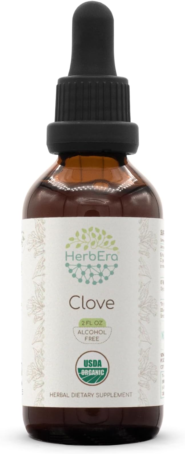 Clove B60 USDA Organic Tincture | Alcohol-Free Extract, High-Potency Herbal Drops, Immune System Health | Certified Organic Clove (Syzygium Aromaticum) Dried Flower Buds (2 fl oz)