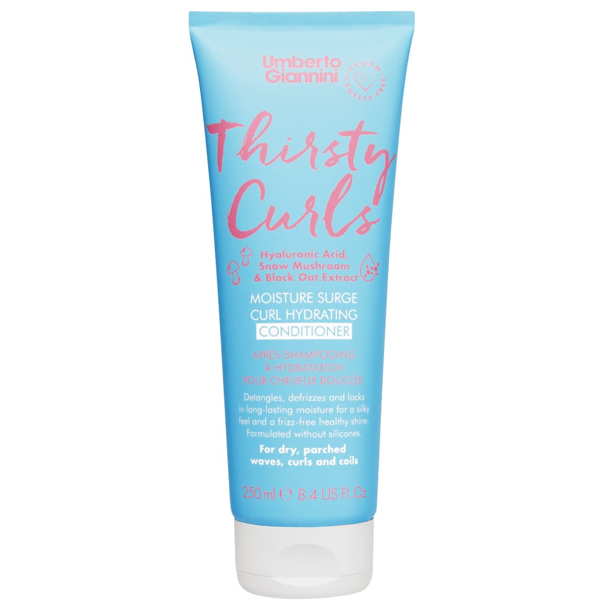 Umberto Giannini Thirsty Curls Moisture Surge Curl Hydrating Conditioner - For Dry & Dehydrated Curls And Waves