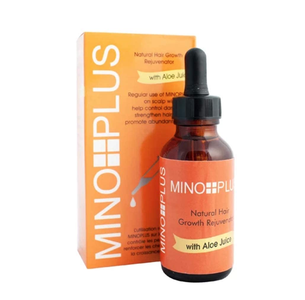Mino Plus Hair Natural Growth Serum 1 Fl Oz / 30Ml - Growth Treatment For Damaged Hair And Scalp With Aloe Vera - Silicone And S
