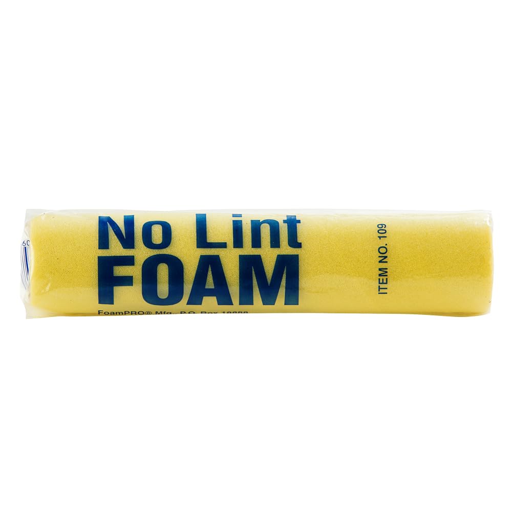 FoamPRO 209 Foam Paint Roller - 9" x 3/16" Foam Paint Roller for Many Unique Applications - Durable, Reliable, & Lint-Free Finish
