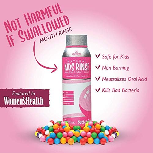 Somall Elementa Essentials Kids Bubble Gum | Mouth Rinse Oral Care 20 oz | Dentist Recommended | Neutralizes Oral Acid | Fresh & Healthy Natural Mouthwash for Kids