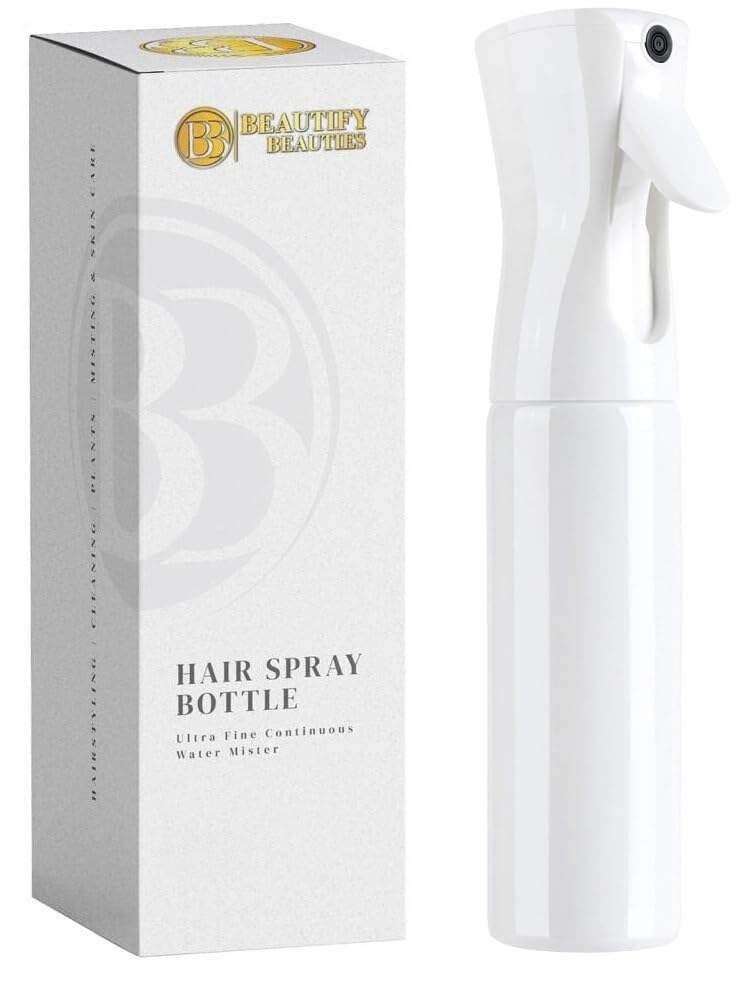Ultra Fine Continuous Hair Spray Bottle | Clear 6.8 Oz | Misting & Styling
