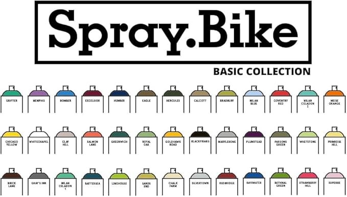 Spray.Bike Spray Paint | Designed Mainly for Bicycles | Multi-Use Acrylic Spray Paint for Metal, Plastic | High Coverage Bike Paint, 400ml