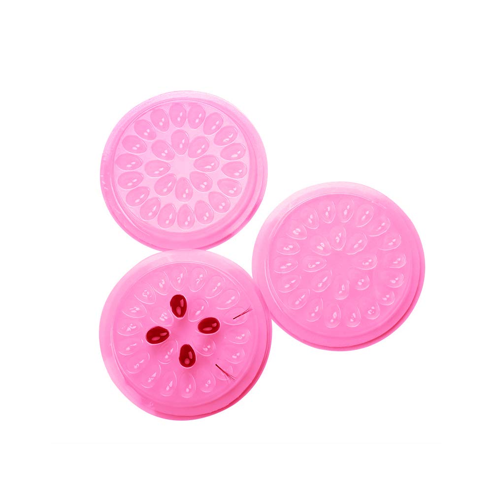 Libeauty Lash Glue Holder, False Eyelashes Glue Holder, For Eyelash Extensions Plastic Flower Shaped Glue, Gasket Adhesive Palle