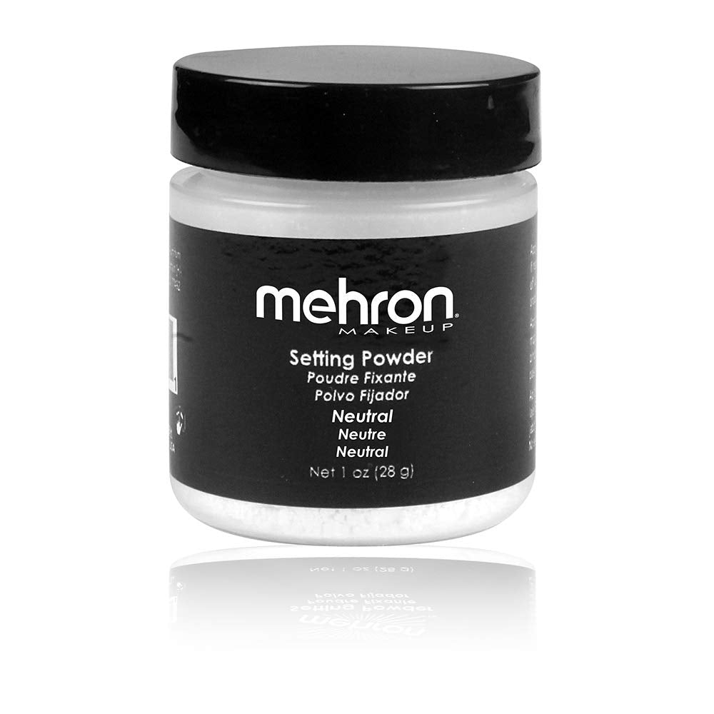 Mehron Makeup Setting Powder | Loose Powder Makeup | Loose Setting Powder Makeup 1 Oz (28 G) (Neutral)