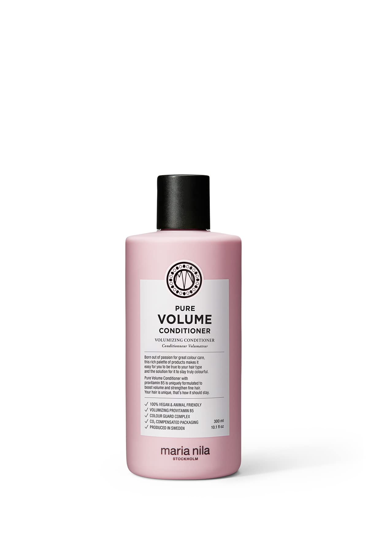 Maria Nila Pure Volume, Conditioner 10.1 Fl Oz, Vitamin B5 Gives Volume To Thin & Fine Hair, 100% Vegan & Sulfate/Paraben Free