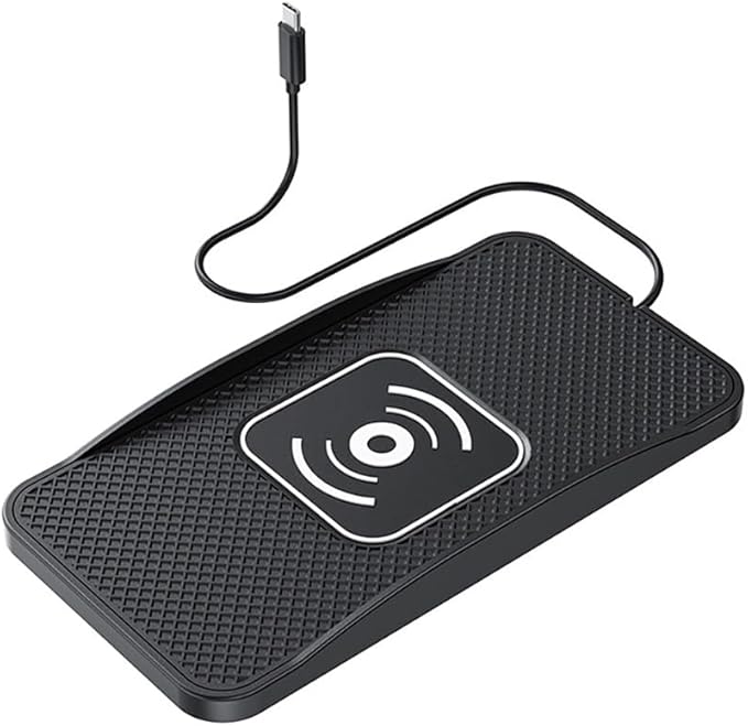 Wireless Car Charger Pad for Lincoln MKX 2007-2018, Type-C/USB 20W Car Wireless Charger Non-Slip Phone Charging Pad Car Accessories,A 30cm Cable Type-C Plug