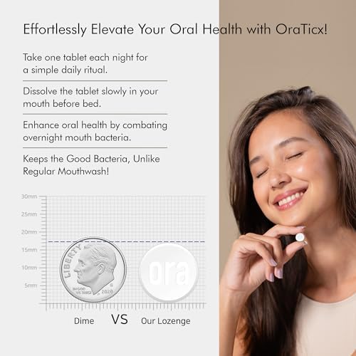 Teeth & Gums Dental Probiotic, 8 Billion CFU - Naturally Supports Oral Health, Fresh Breath, and Immunity, Oral Probiotic Supplement, Grape Flavor 30 Lozenges 1-PK