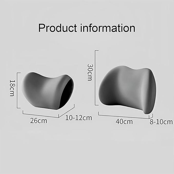 Car Back Support Neck Pillow for Subaru Crosstrek 2012-2025, Comfortable Soft Car Seat Headrest Neck Rest Cushion Lumbar Support Pillow with Adjustable Strap, Brown