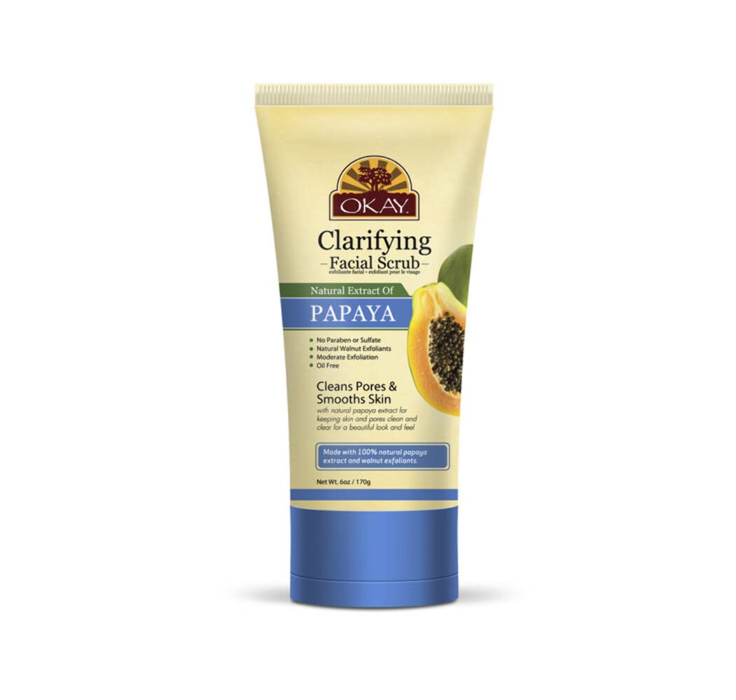 Okay Papaya Facial Scrub 6Oz / 170Gr