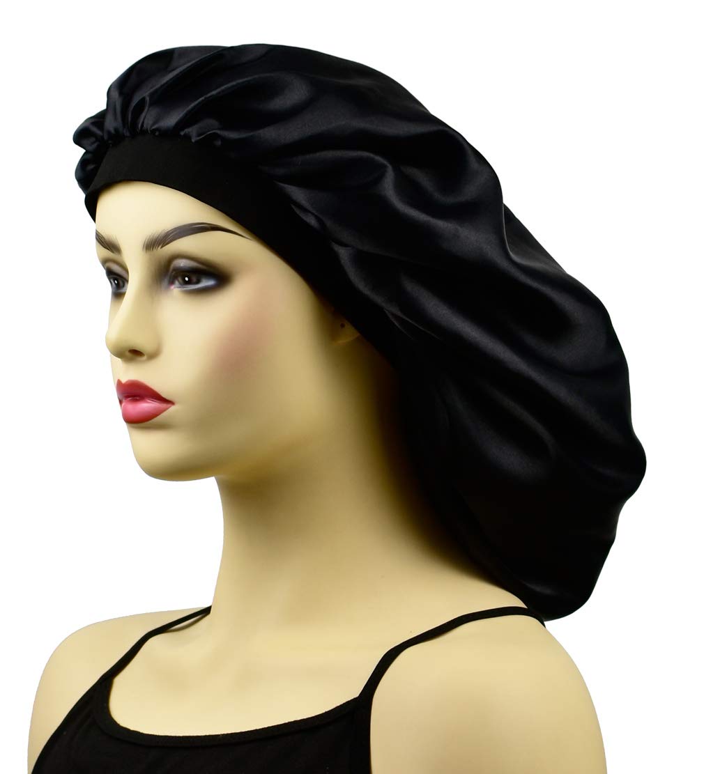 Satin Bonnets For Braids Silk Bonnet For Long Hair Covers Women Xl Large Silk Hair Bonnets Sleeping Bonnets Night Sleep Cap