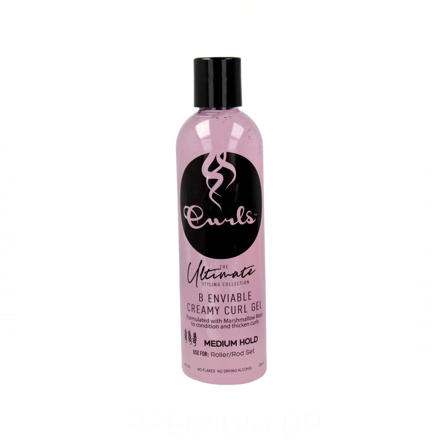 Curls The Ultimate Styling Collection B Enviable Creamy Curl Gel (Medium Hold), 8 Ounces, Pink