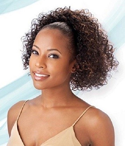 Freetress Braids Violet Girl - Shake N Go Drawstring Ponytail #1 Jet Black