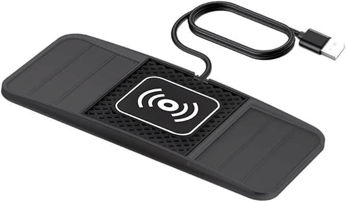 Wireless Charging Pad for Car for Kia Forte 2010-2024, DIY Trim-to-Fit Slim Non Slip Fast Charger Car Wireless Charging Pad 30CM Cable,B 30cm USB Plug Cable