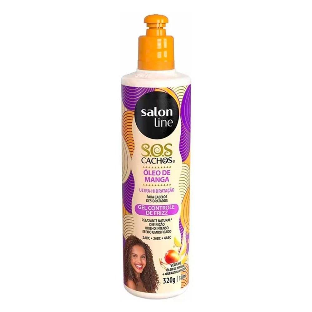 Salon Line Sos Cachos Treatment - Natural Volume Control Relaxing Gel 10.82 Fl Oz (320 Ml)