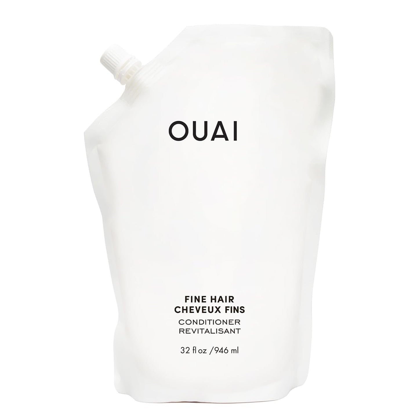 Ouai Fine Hair Conditioner Refill - Volumizing Conditioner Made With Keratin, Biotin And Chia Seed Oil - Adds Softness, Bounce A