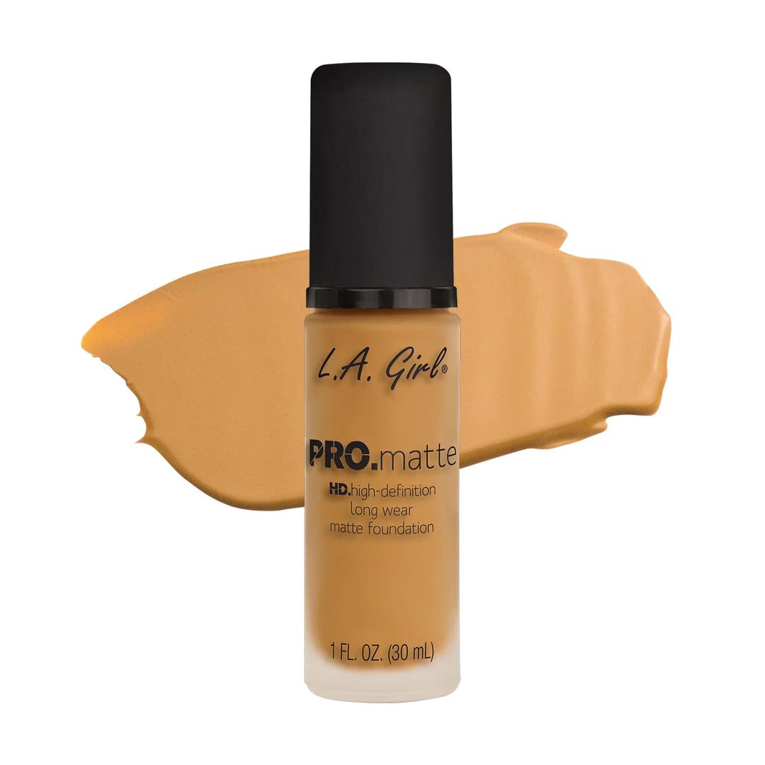 L.A. Girl Pro Matte Foundation, Warm Sienna, 1 Fl. Oz.