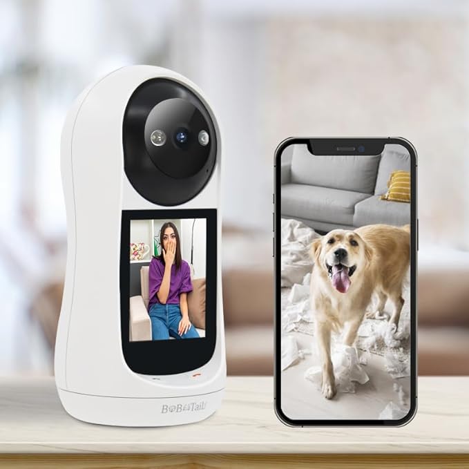 Pet Camera with 2-Way Audio, 5MP Lens, Motion Tracking, 360° Vision, Human Detection