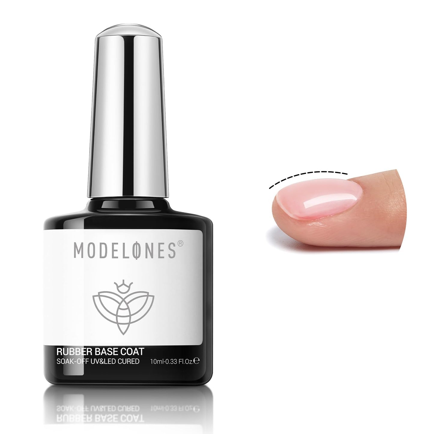Modelones 15ml Gel Top Coat | Super Shiny No Wipe Base & Top Coat Set