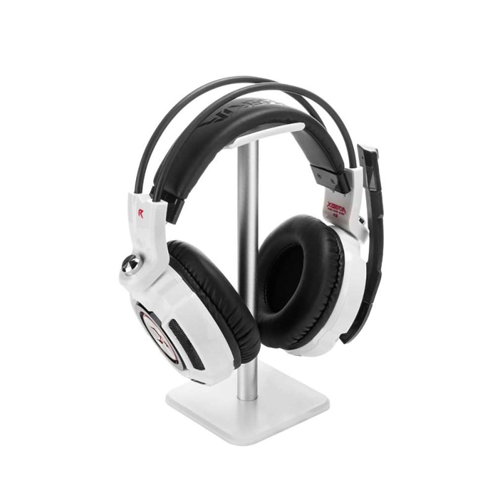 Headphone Stand, Universal Aluminum Metal Holder for AirPods Max, HyperX Cloud II, Xbox One, Turtle Beach, Sennheiser, Sony, Bose, Beats PC Gaming Headset Display & Bluetooth Headphones (Black)