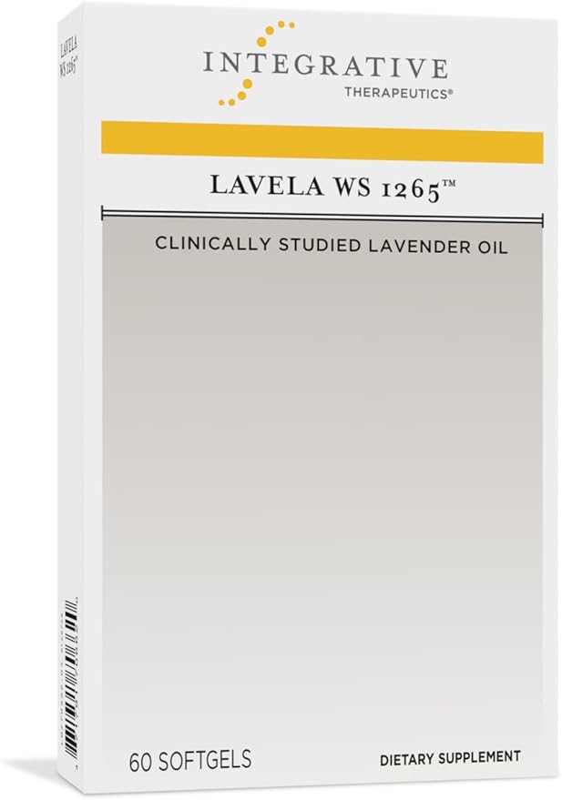 Integrative Therapeutics – Lavela WS 1265 - Clinically Studied Lavender Essential Oil Supplement - Calms Nervousness* - Reduces Stress* - 60 Softgels